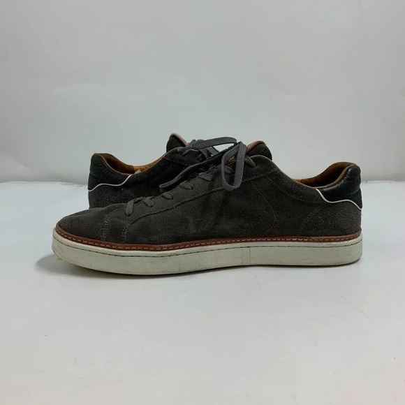 Allen Edmonds Men's Alpha Dark Gray Suede Lace-up 4643 Sneaker Size 13 - Picture 3 of 15